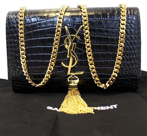 gold designer bag ysl|YSL black handbag gold chain.